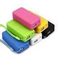 3000 mAh Portable Lithium Ion Power Bank Charger w/Cord